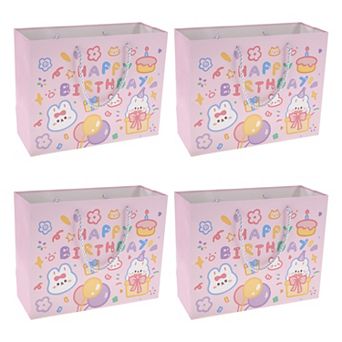 4 pc Cartoon Rabbit Gift Bags for All Occasions