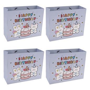 4 pc Cartoon Rabbit Gift Bags for All Occasions