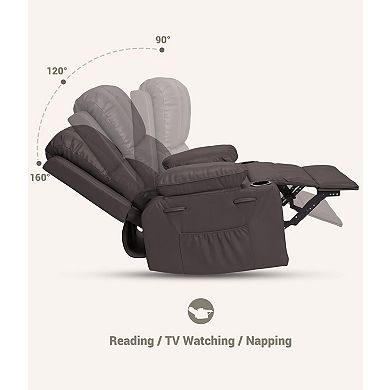 Manual Leather Recliner Chair