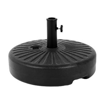 Round Umbrella Base Fillable Water/Sand Black