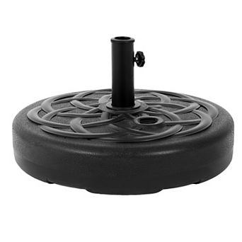 Fillable Umbrella Base Water/Sand 220 lbs Black