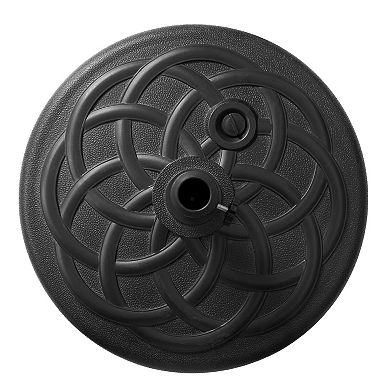 Fillable Umbrella Base Water/Sand 220 lbs Black