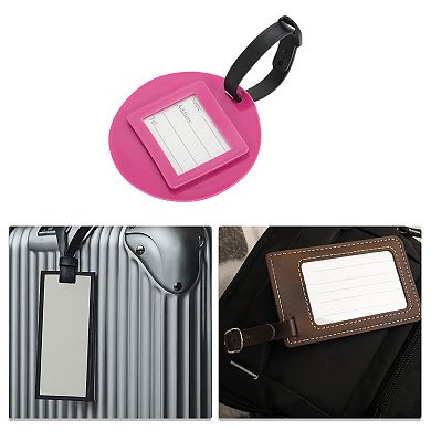 1 Pc Doughnut Luggage Tag for Travelling Rose Red