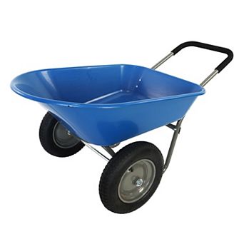 Two-Wheeled Garden Cart with 15" Pneumatic Tires