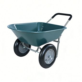 Two-Wheeled Garden Cart with 15" Pneumatic Tires