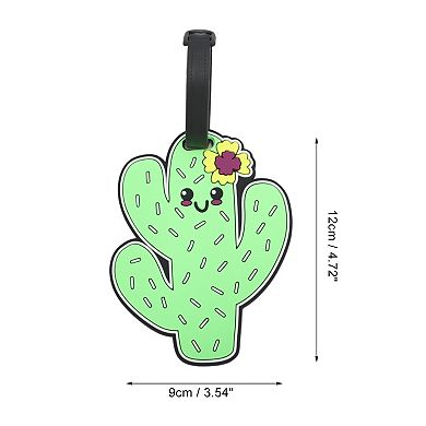 1 Pc Cactus Luggage Tag for Travelling Green
