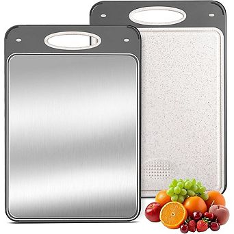 Titanium Cutting Board Set Double Sided for Meat Fish Fruits Vegetables