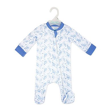 Baby Girls Bluebirds Zippered Footed Sleeper