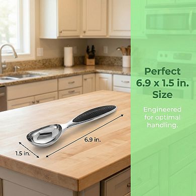 Ice Cream Scoop Comfortable Ergonomic Handle Easy Release Easy Clean for Gelato 1Pc 6.9x1.5Inch