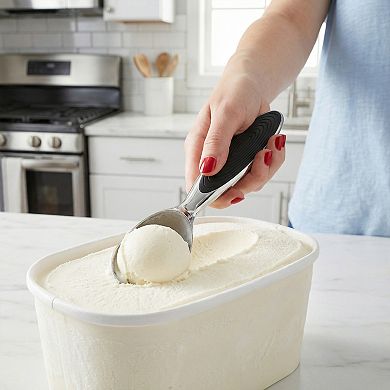 Ice Cream Scoop Comfortable Ergonomic Handle Easy Release Easy Clean for Gelato 1Pc 6.9x1.5Inch