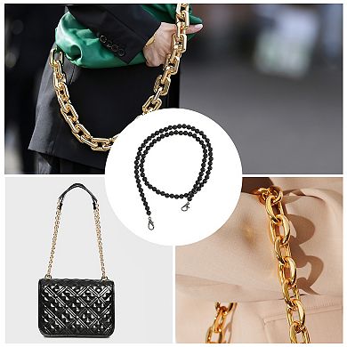 1 Pc Faux Pearl Handbag Strap 0.32"x27.56"