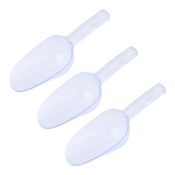 Ice Scoop Easy Clean Plastic Ice Shovel for Candy Buffet Kitchen Popcorn 3 pc 11.3x3.9Inch
