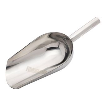 Easy Clean Stainless Steel Ice Scoop for Candy Buffet Kitchen Ice Bucket 1 pc 10.6x4.3Inch