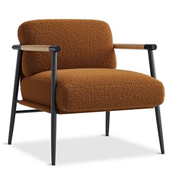 Modern Accent Chair with Metal Frame