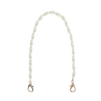 1 pc Bead Handbag Strap White 7.87"