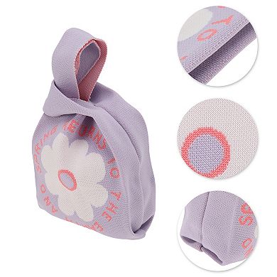 Sunflower Letter Knitted Wrist Bag 1Pc