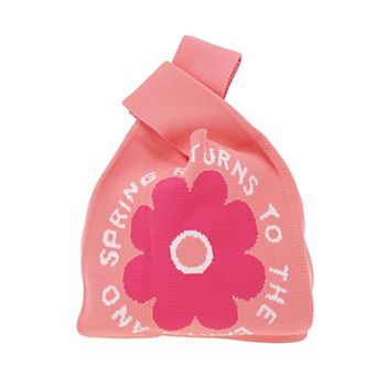 Sunflower Letter Knitted Wrist Bag 1 pc