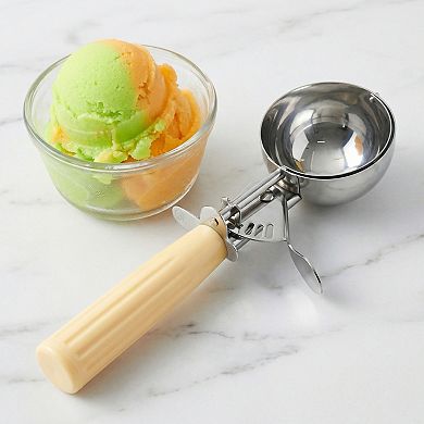 Ice Cream Scoop, 1 Pcs Stainless Steel Ice Cream Scooper, Ergonomic Handle 8.8x2.6Inch