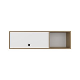 Sahara 47" Wide One - Door Wall Cabinet With Three Shelves And Pull Up Door For Home Office.