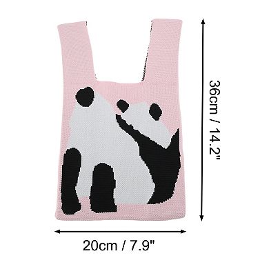 Portable Animal Knitted Wrist Bag 1Pc