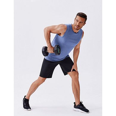 PINSPARK Men's 3 Pack Gym Tank Tops Quick Dry Sleeveless Workout Muscle Shirts
