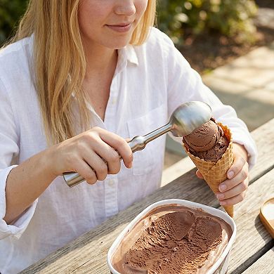 Ice Cream Scoop, 1 Pcs Stainless Steel Comfortable Ergonomic Handle