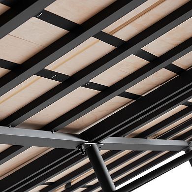 VEVOR Twin Size Bunkie Board 0.4 in Foldable Wooden Mattress Support Slats, 8 Piece