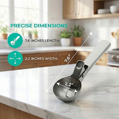 Ice Cream Scoop Stainless Steel Ice Cream Scooper Comfortable Ergonomic Handle 1Pcs7.6x2.2Inch