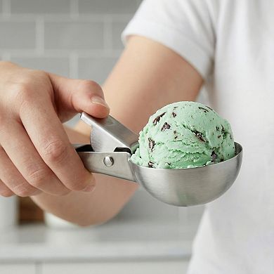 Ice Cream Scoop Stainless Steel Ice Cream Scooper Comfortable Ergonomic Handle 1Pcs7.6x2.2Inch