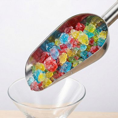 Easy Clean Stainless Steel Ice Scoop for Candy Buffet Kitchen Ice Bucket 1Pcs 11.4x5.1Inch