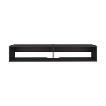 Eco 59" Floating Tv Stand With Two Rectangular Shelves