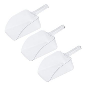 Ice Scoop Easy Clean Plastic Ice Shovel for Candy Buffet Kitchen 3 pc 14.2x6.1Inch