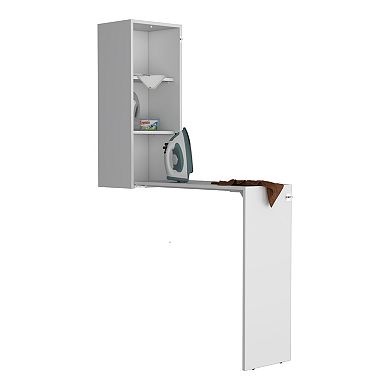 Iron 42" W Foldable Table Cabinet, Foldable Desk, Foldable Dinning Table, Ironing Cabinet.