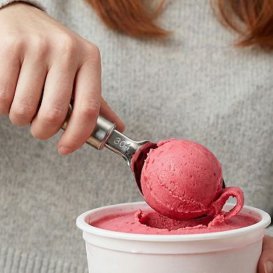 Ice Cream Scoop, 1 Pcs Stainless Steel Ice Cream Scooper Ergonomic Handle 8.1x1.6Inch