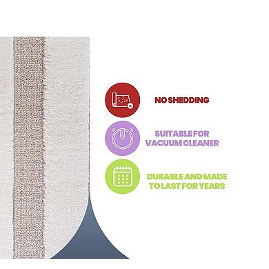 Geometric High-Low Runner Rug - 2.2x8