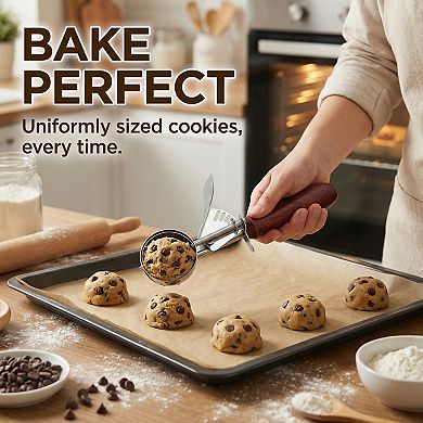 Ice Cream Scoop Comfortable Ergonomic Handle Easy Release for Gelato Sorbet 1Pcs 8.3x2inch