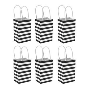 6 pc Stripes Gift Bags