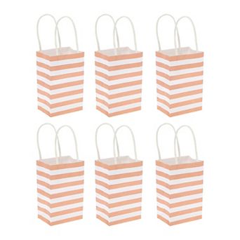 6 pc Stripes Gift Bags