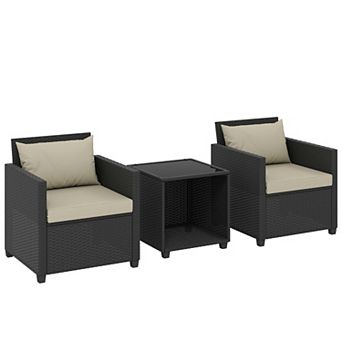 Outsunny 3 pc Patio Bistro Set