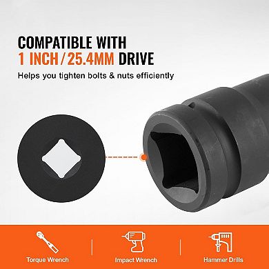 9-Piece Drive Axle Nut Socket Set with Case for Cars and Trucks