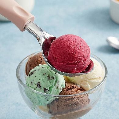 Ice Cream Scooper Hangable Stainless Steel Ergonomic Handle 7.5x1.6 Inch 3 Pcs 7.5x1.6Inch