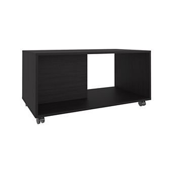 Patrick 36" Wide Coffee Table, Mobile, One Shelf, Rectangular, Living Room