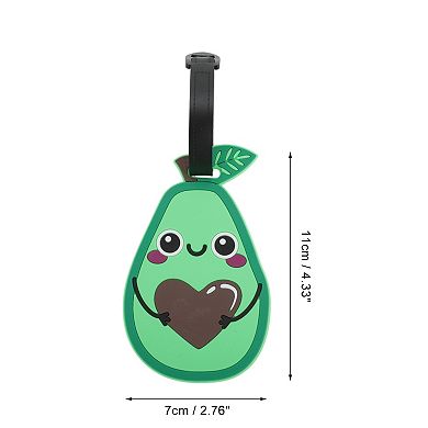 1 Pc Avocado Luggage Tag for Travelling Green