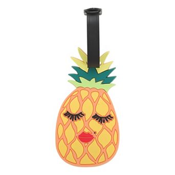 1 pc Pineapple Luggage Tag for Travelling Yellow