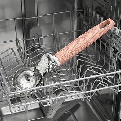 Ice Cream Scoop, 1 Pcs Stainless Steel Ice Cream Scooper Ergonomic Handle 8.1x1.9Inch