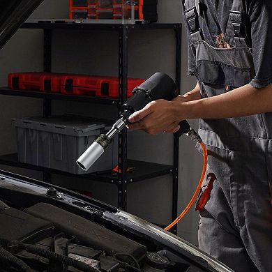 Lug Nut Impact Socket Set for Tire Changes, Drive with Extension Bar