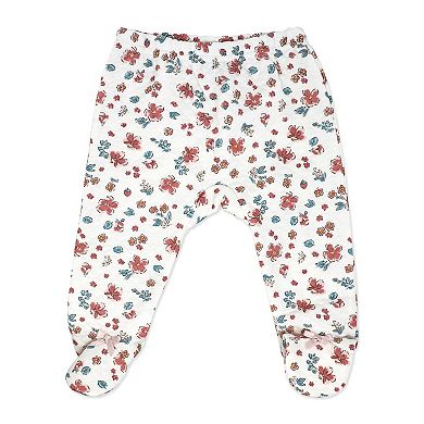 Baby Girls 3 Piece Lightly Quilted Itty Bitty Layette Set, Pink Floral