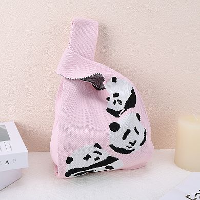 Durable Animals Knitted Wrist Bag for Women 1Pc