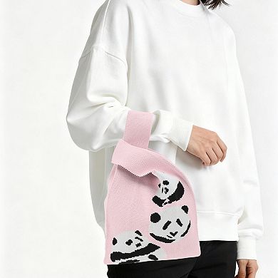 Durable Animals Knitted Wrist Bag for Women 1Pc