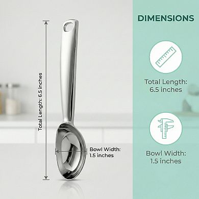 Ice Cream Scoop Comfortable Ergonomic Handle Easy Release Easy Clean for Gelato 1Pc6.5x1.5Inch